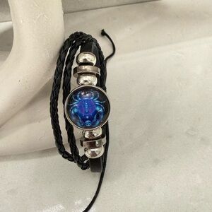 Black and Silver Zodiac Bracelet